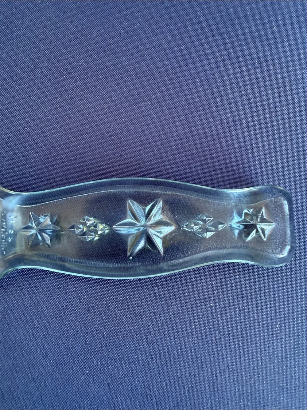 VTG Depression Era Pressed Glass Tomato Knife